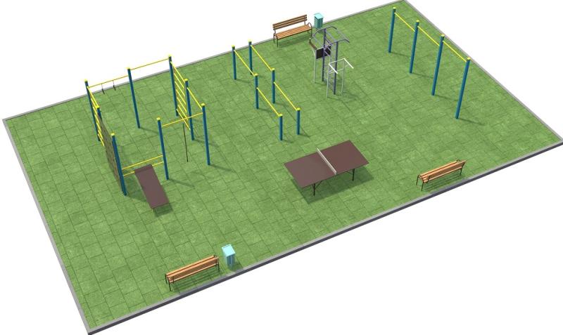 Проект спортплощадки 170 метров в Йошкаре-Оле в Йошкаре-Оле