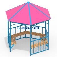 Беседка с лавками МАФ 4120 в Йошкаре-Оле