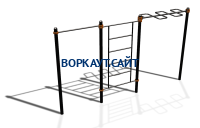 Спортивный комплекс воркаут ВС-129 в Йошкаре-Оле Спортивный комплекс воркаут ВС-129 в Йошкаре-Оле