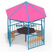 Беседка со столом и лавками МАФ 4121 в Йошкаре-Оле