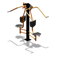 Уличный тренажер  "Верхняя тяга двойная"  УТ207 в Йошкаре-Оле