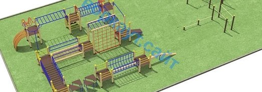 Проект спортплощадки с полосой препятствий в Йошкаре-Оле