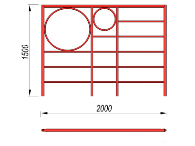Шведская стенка с кольцами МАФ 3502 в Йошкаре-Оле