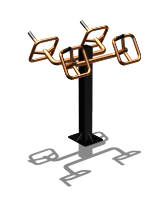 Уличный тренажер  "Штурвал двойной"  УТ201 в Йошкаре-Оле