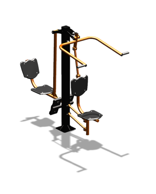 Уличный тренажер "Верхняя тяга Жим ногами" УТ322 в Йошкаре-Оле