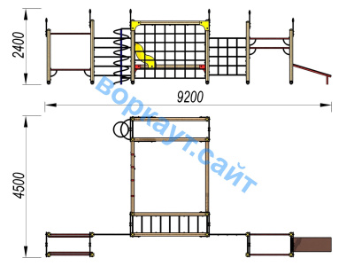 Детский спортивный комплекс ДСК 3102 в Йошкаре-Оле