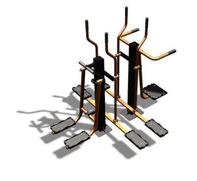 Уличный тренажер "Шпагат Маятник Лыжник двойной" УТ335 в Йошкаре-Оле