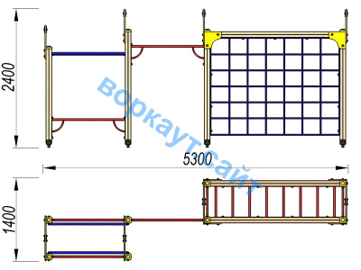 Детский спортивный комплекс Атлет ДСК 3106 в Йошкаре-Оле