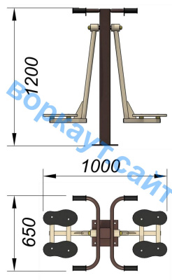 Уличный тренажер "Маятник" УТ 004 в Йошкаре-Оле