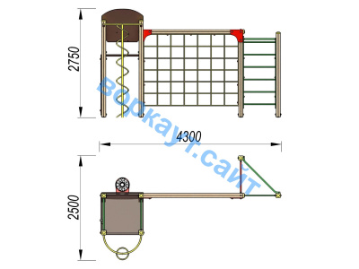 Детский спортивный комплекс Игровой ДСК 3111 в Йошкаре-Оле Детский спортивный комплекс Игровой ДСК 3111 в Йошкаре-Оле
