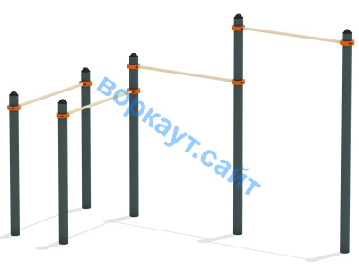 Турник двойной с брусьями ВС-17 в Йошкаре-Оле