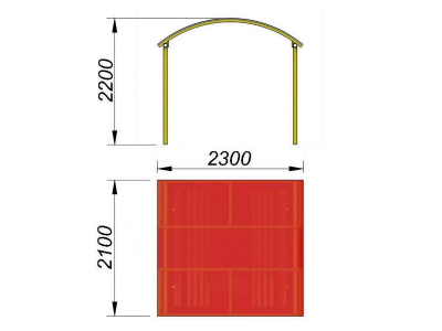 Навес судейский МАФ 4004 в Йошкаре-Оле