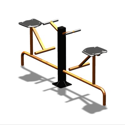 Уличный тренажер  "Твистер сидя двойной"   УТ216 в Йошкаре-Оле