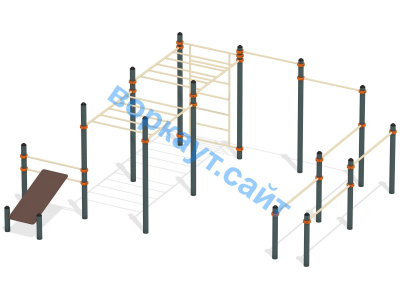 Спортивный комплекс воркаут ВС-50 в Йошкаре-Оле