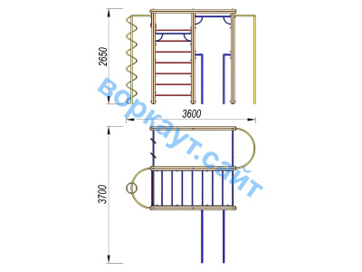 Детский спортивный комплекс Гимнастический ДСК 3107 в Йошкаре-Оле