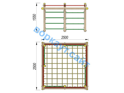 Детский спортивный комплекс ДСК 3109 в Йошкаре-Оле