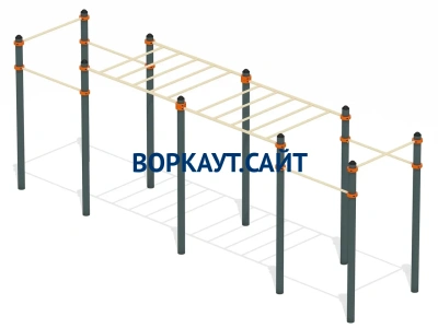 Воркаут рукоход с турниками ВС-23 в Йошкаре-Оле