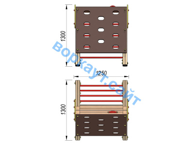 Детский спортивный комплекс ДСК 3202 в Йошкаре-Оле