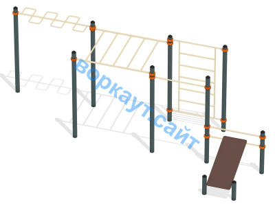 Спортивный комплекс воркаут ВС-45 в Йошкаре-Оле