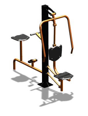 Уличный тренажер "Жим от груди Вело" УТ321 в Йошкаре-Оле