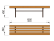 Лавочка без спинки МАФ 1601 в Йошкаре-Оле Лавочка без спинки МАФ 1601 в Йошкаре-Оле