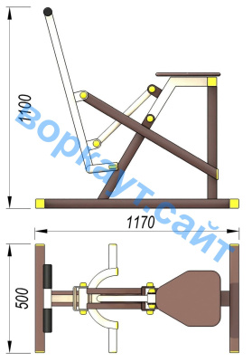 Уличный тренажер "Наездник " УТ 006 в Йошкаре-Оле