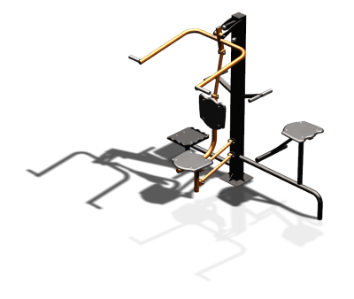 Уличный тренажер "Верхняя тяга Твистер стоя Твистер сидя" УТ336 в Йошкаре-Оле