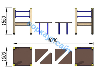 Детский спортивный комплекс Мостик ДСК 3114 в Йошкаре-Оле