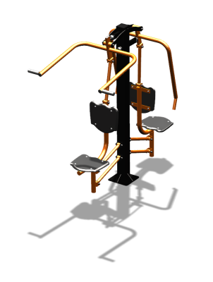 Уличный тренажер "Жим от груди Верхняя тяга" УТ314 в Йошкаре-Оле