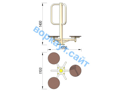 Уличный тренажер Орбита УТ 011 в Йошкаре-Оле