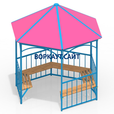 Беседка с лавками МАФ 4120 в Йошкаре-Оле