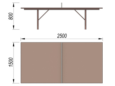 Теннисный стол МАФ 3517 в Йошкаре-Оле
