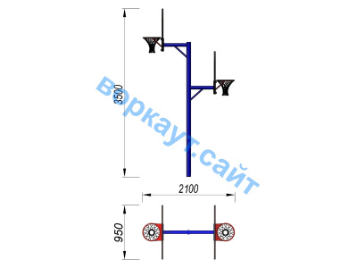 Баскетбольный щит двойной СИО 3511 в Йошкаре-Оле